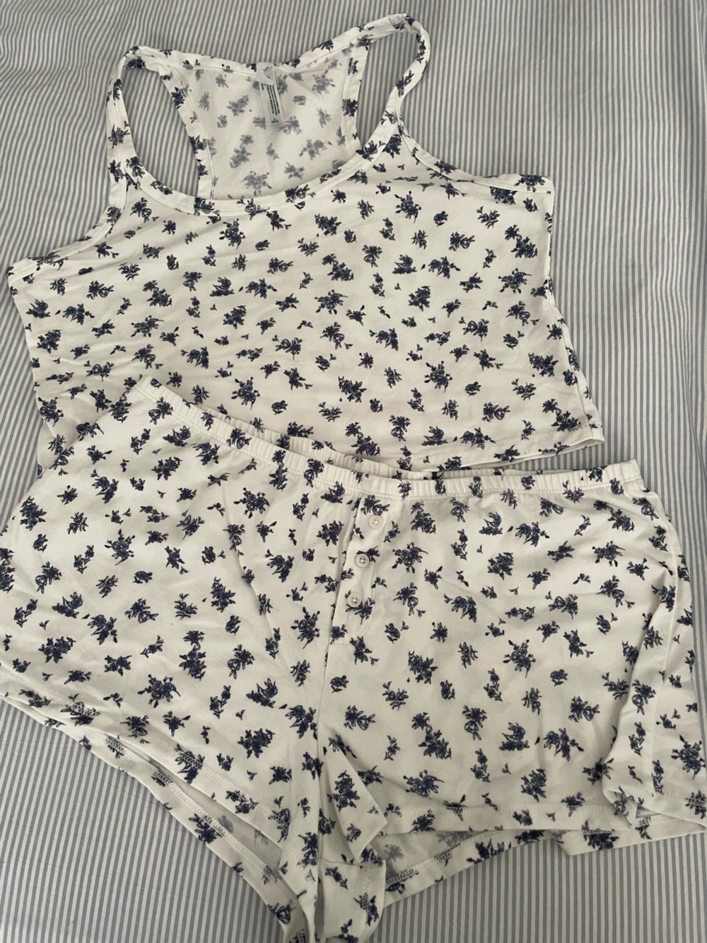 NBW wild fable White Top with Soft blue floral Print
